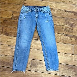 Silver Avery ankle Skinny Jeans